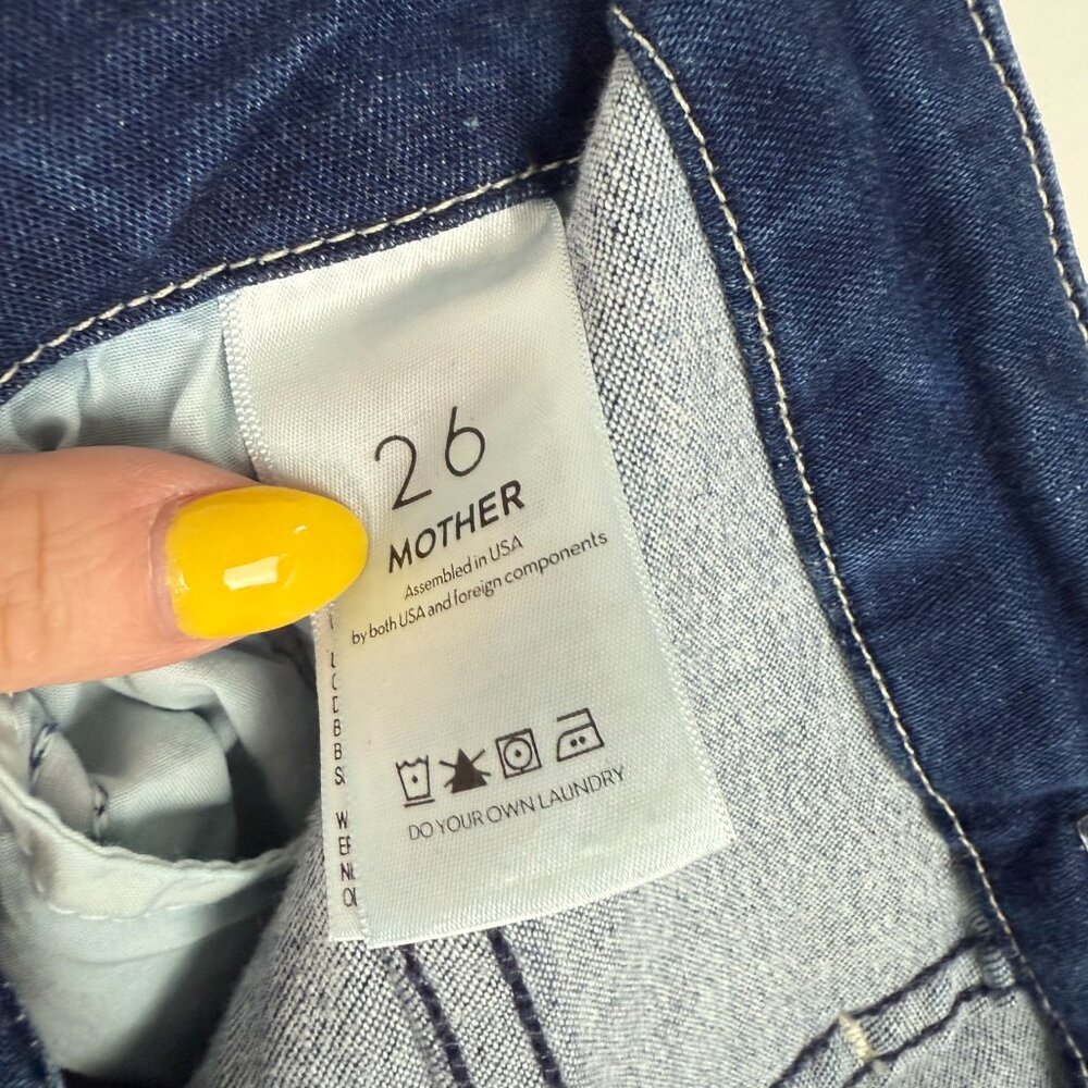 MOTHER High Waisted Looker Ankle Jeans The Road To Paradise Size 26 EUC - Picture 15 of 16